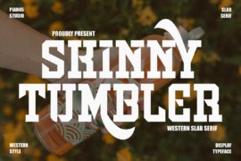 Skinny Tumbler Font