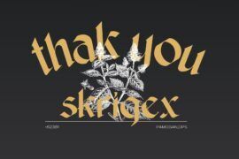 Skrigex Gothic – Demo Version Font