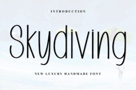 Skydiving Font