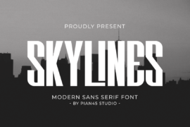 Skylines Demo Version Font
