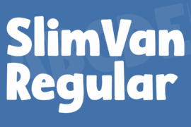 SlimVan Font