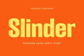 Slinder Font