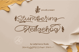 Slumbering Hedgehog Font