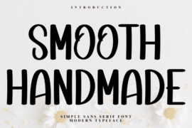 Smooth Handmade Font