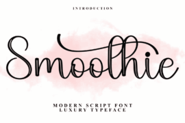 Smoothie Drink Font