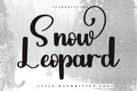 Snow Leopard Font