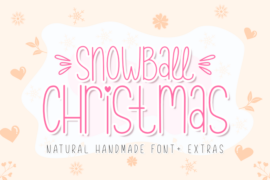 Snowball Christmas Font