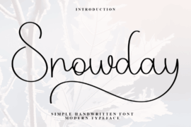 Snowday Font