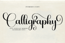 Snowing Calligraphy Font
