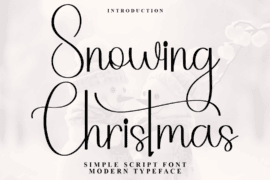 Snowing Christmas Font