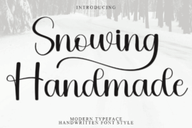 Snowing Handmade Font