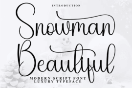 Snowman Beautiful Font