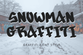 Snowman Graffiti Demo Font