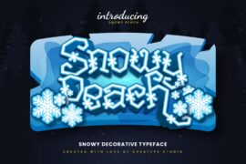 Snowy Peach Font
