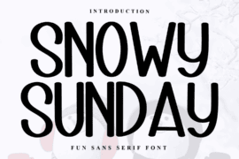 Snowy Sunday Font