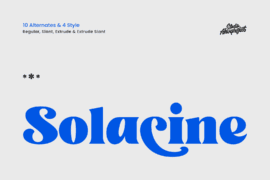 Solacine Demo Font
