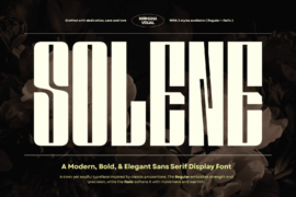 Solene Display Demo Font