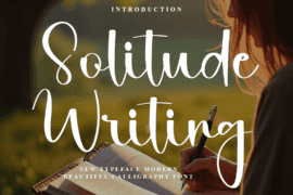 Solitude Writing Font