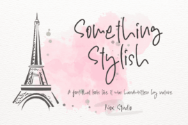 Something Stylish – Demo Font