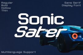 Sonic Saber – Personal Use Font