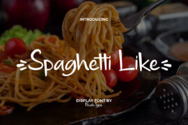Spaghetti Like Demo Font