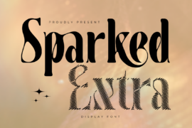 Sparked Lines Demo Font