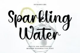 Sparkling Water Font