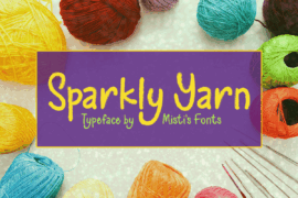 Sparkly Yarn Font