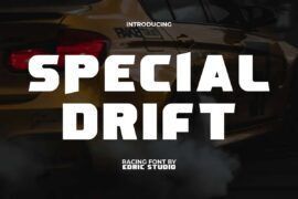 Special Drift Demo Font