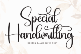 Special Handwritting Font