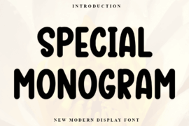 Special Monogram Font