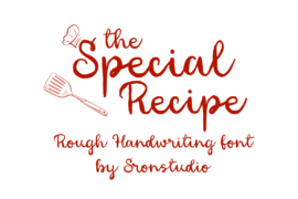 Special Recipe Font