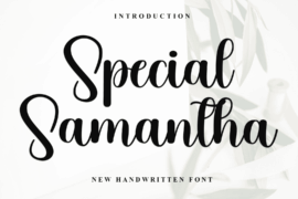 Special Samantha Font