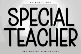 Special Teacher Font