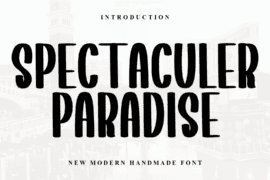 Spectaculer Paradise Font