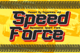 Speed Force DEMO Font