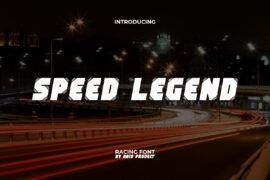 Speed Legend Demo Font
