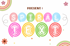 Spiral Text Font