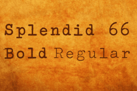 Splendid 66 Font Family