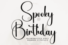 Spooky Birthday Font