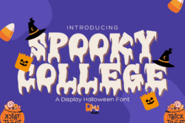 Spooky College Font