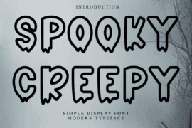 Spooky Creepy Font