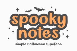 Spooky Notes Font