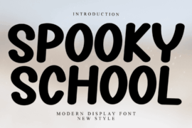 Spooky School Font