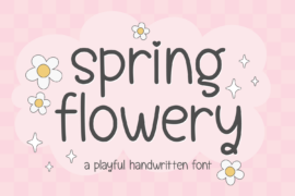 Spring Flowery Font