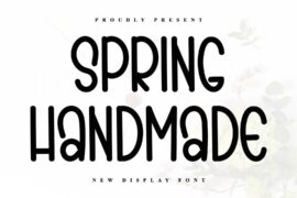 SPRING HANDMADE Font