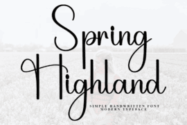 Spring Highland Font