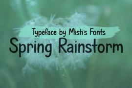 Spring Rainstorm Font