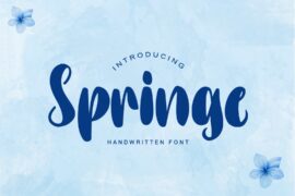 Springe – Personal Use Font