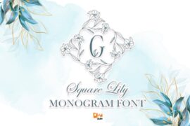 Square Lily Monogram Font